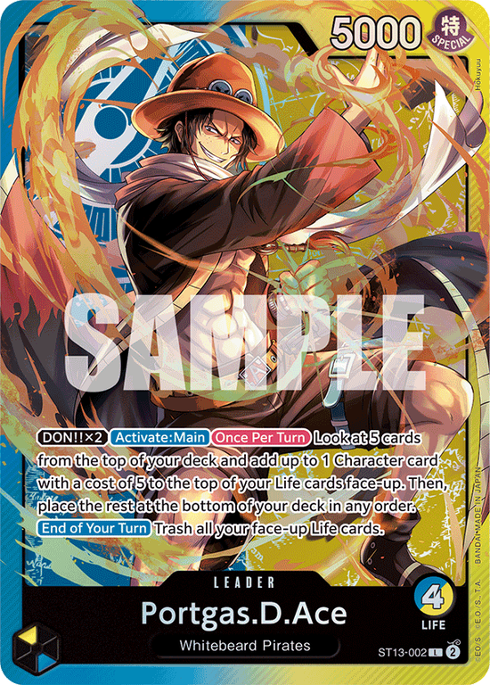 One Piece TCG: Ultra Deck - The Three Brothers kaarten