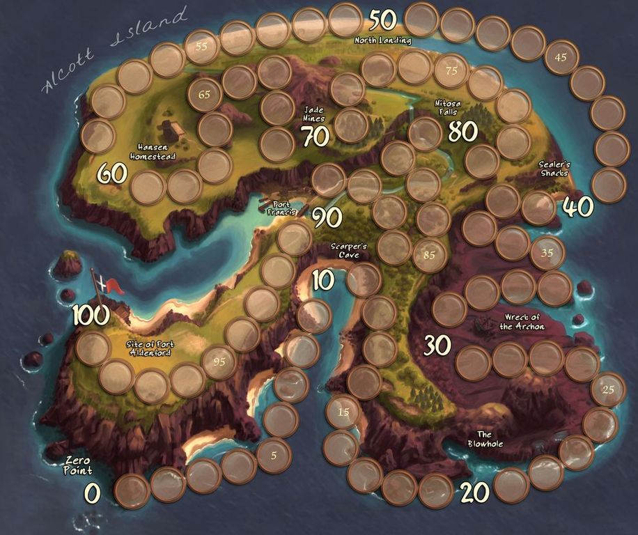 Island Fortress game board