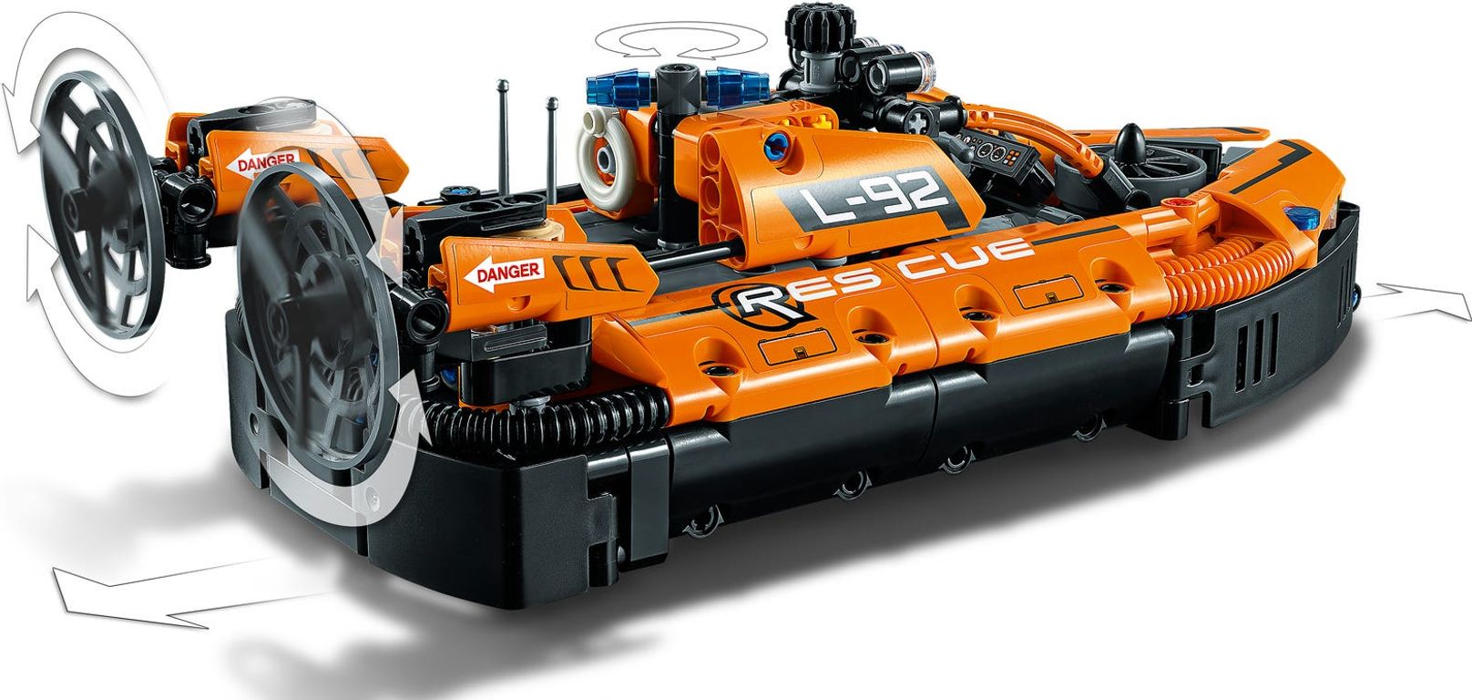 LEGO® Technic Luftkissenboot für Rettungseinsätze rückseite