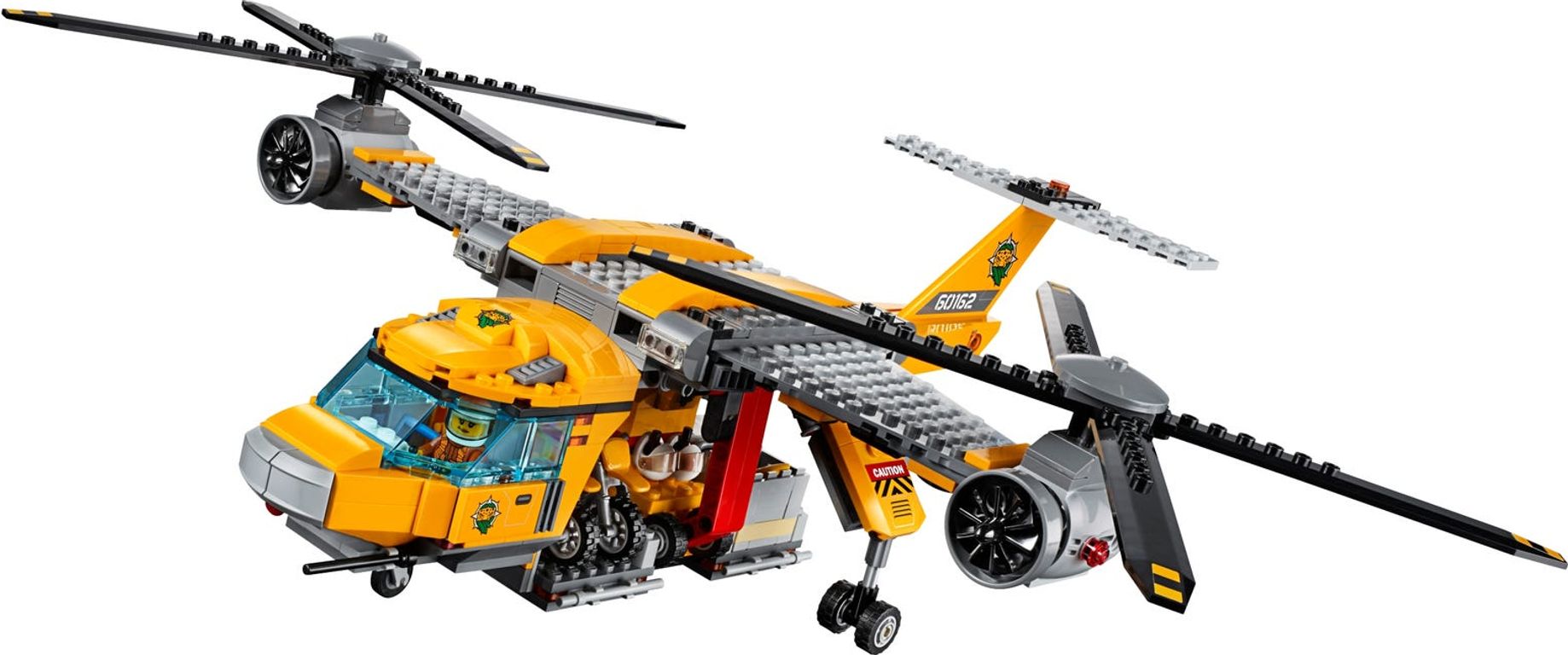 LEGO® City Jungle Air Drop Helicopter components