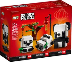 LEGO® BrickHeadz™ Panda's voor Chinees nieuwjaar