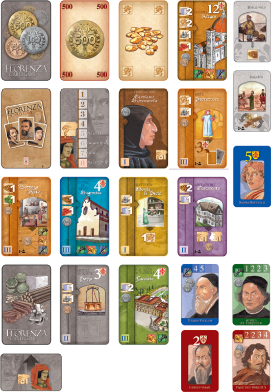 Florenza: The Card Game cartas