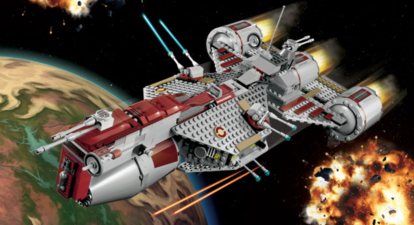 LEGO® Star Wars Republic Frigate gameplay
