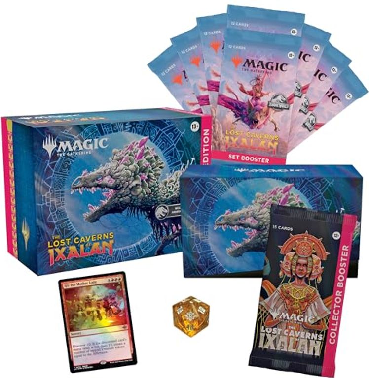Magic: The Gathering - The Lost Caverns of Ixalan Bundle: Gift Edition components