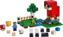 LEGO® Minecraft The Wool Farm components