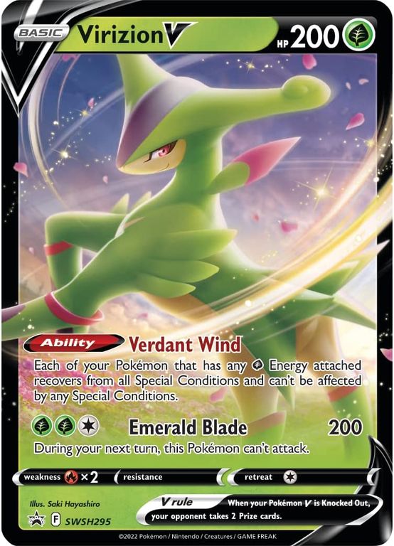 Pokémon TCG: Virizion V Box carta