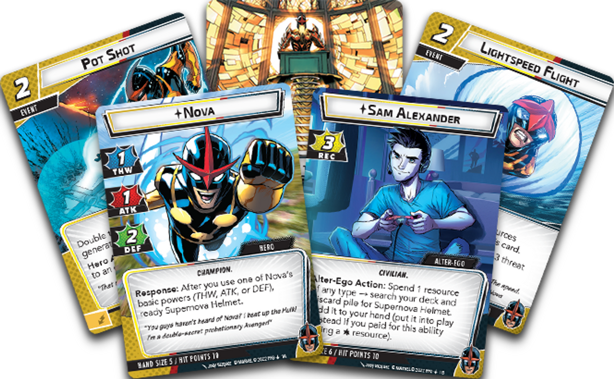 Marvel Champions: The Card Game – Nova Hero Pack kaarten