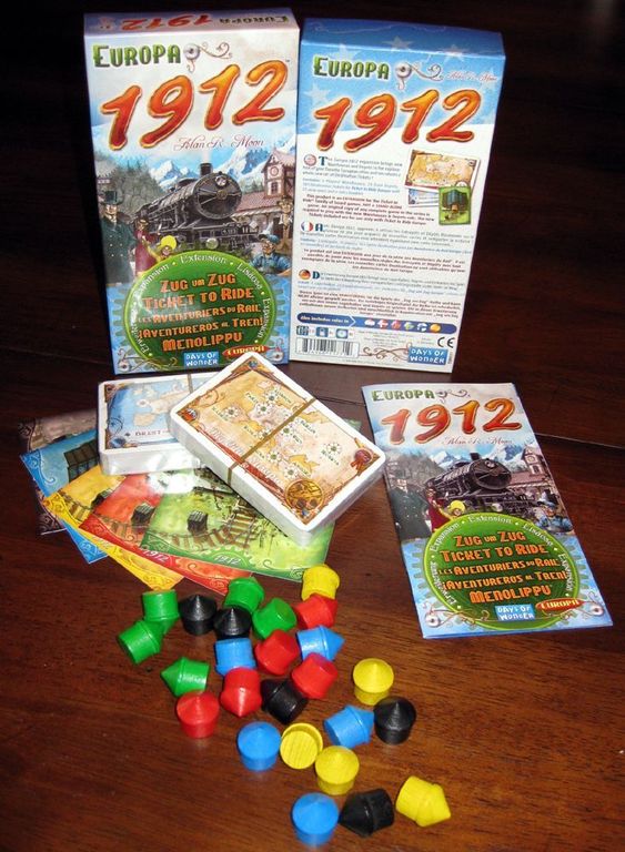 Ticket to Ride: Europa 1912 componenti