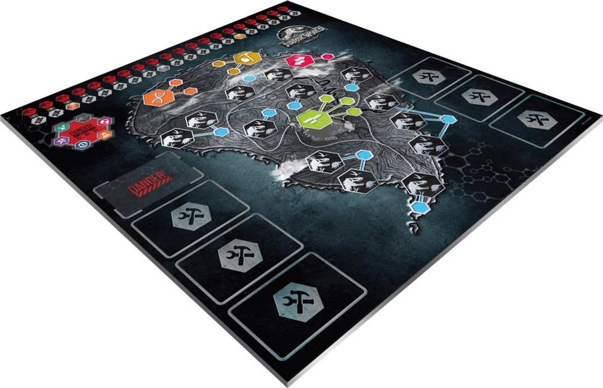 Jurassic World: The Boardgame game board