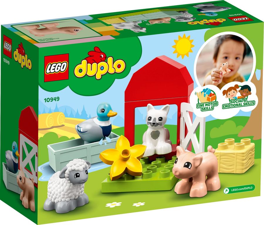 LEGO® DUPLO® Farm Animal Care back of the box