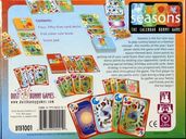 Seasons: The Calendar Rummy Game parte posterior de la caja