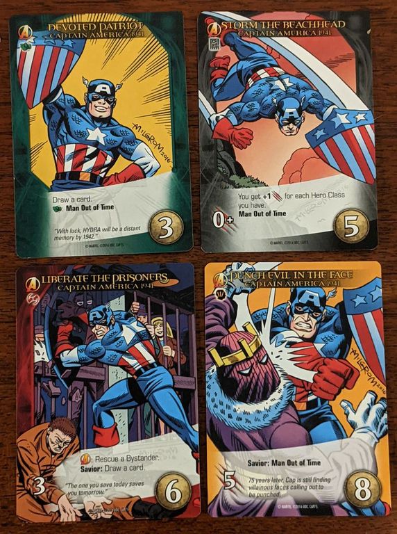 Legendary: Captain America 75th Anniversary cards