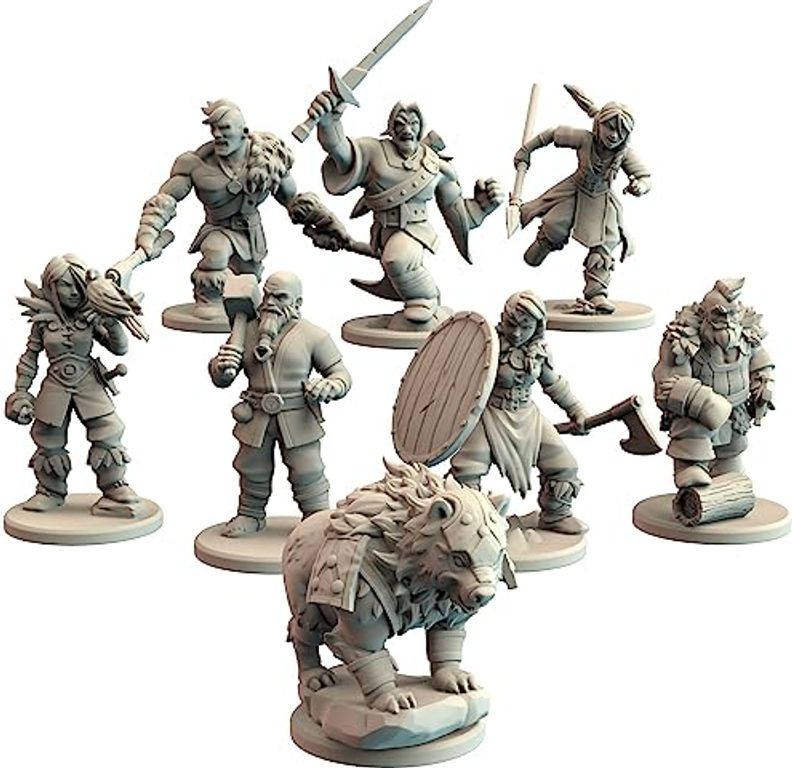 Northgard: Uncharted Lands – Warchiefs miniaturen