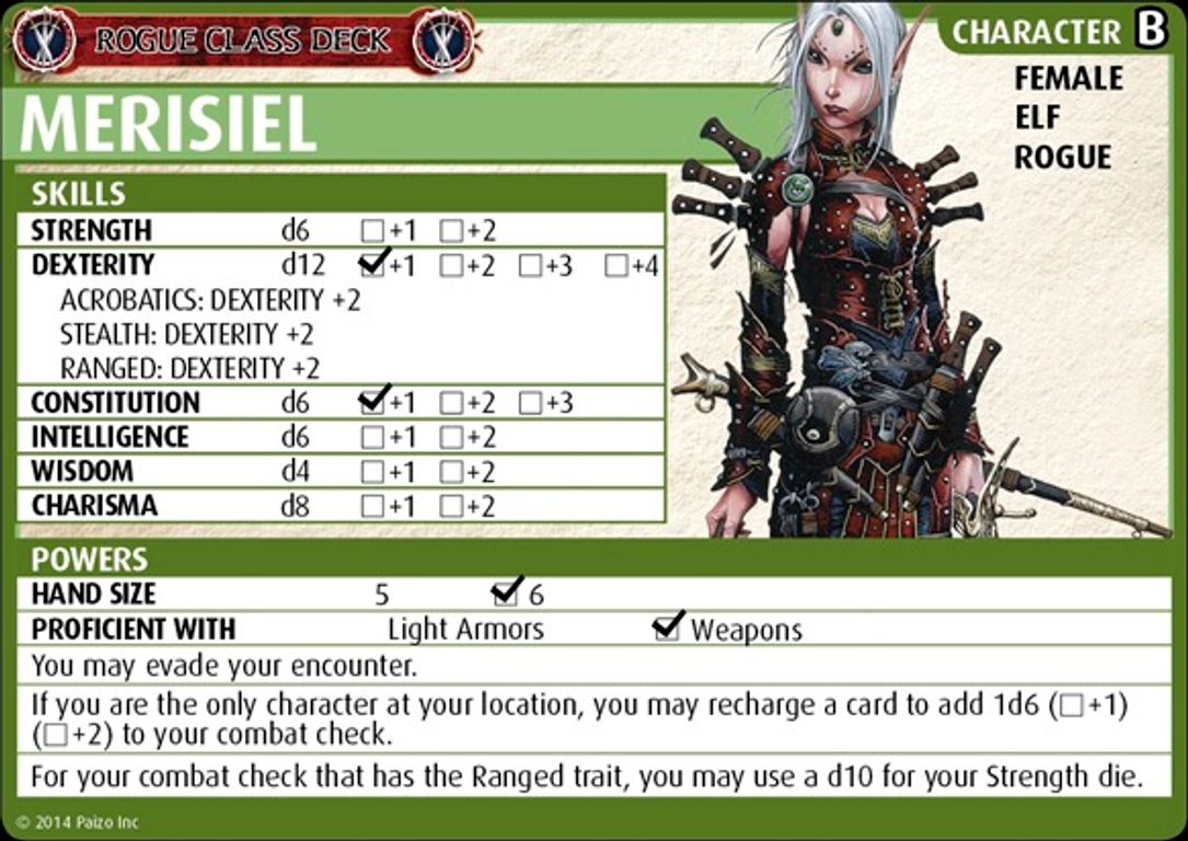 Pathfinder Adventure Card Game: Class Deck - Rogue carte