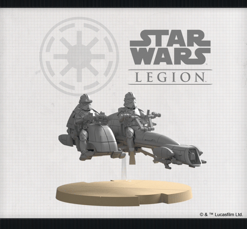 Star Wars : Légion - Speeder BARC miniature