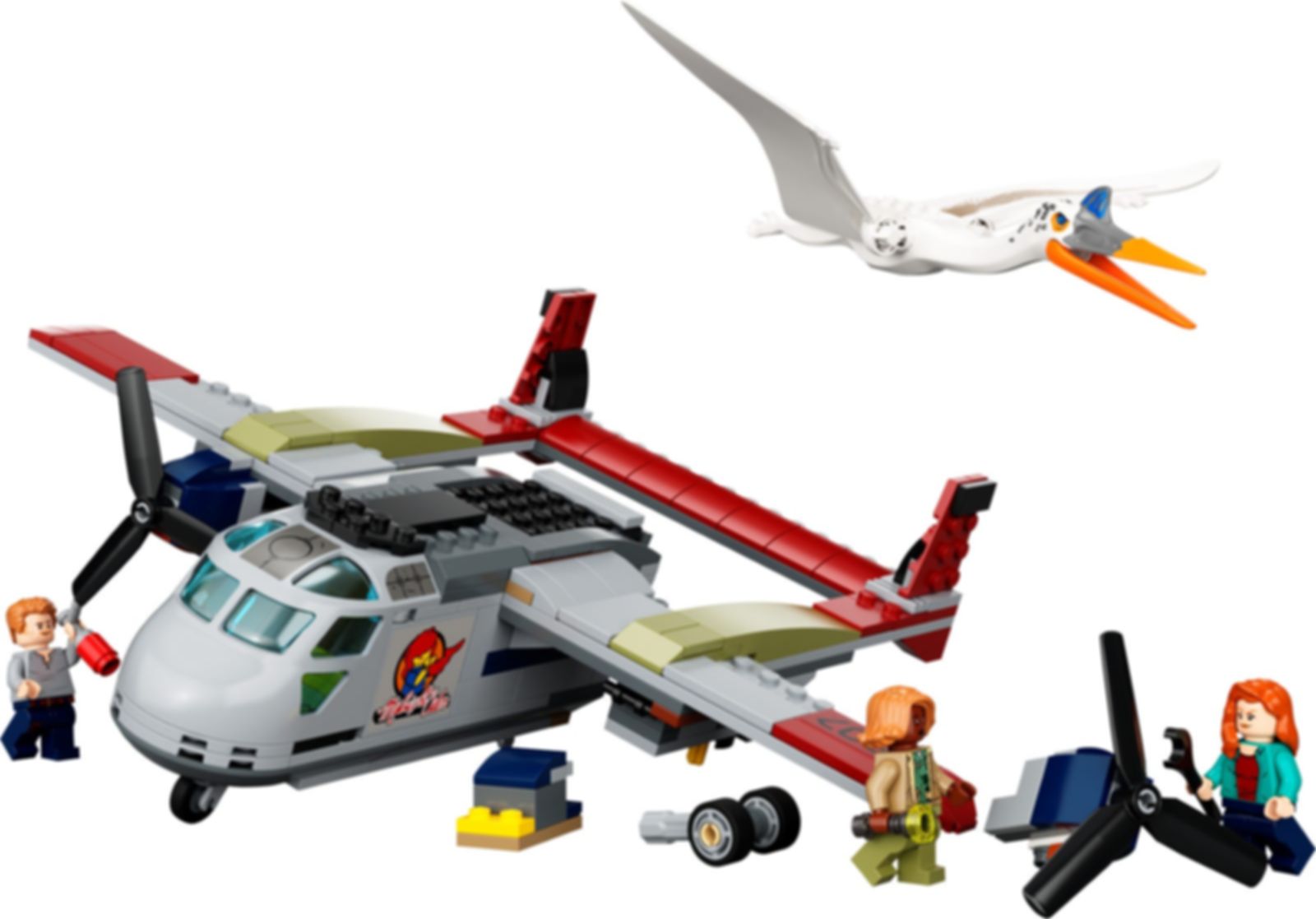 LEGO® Jurassic World Quetzalcoatlus: Flugzeug-Überfall komponenten