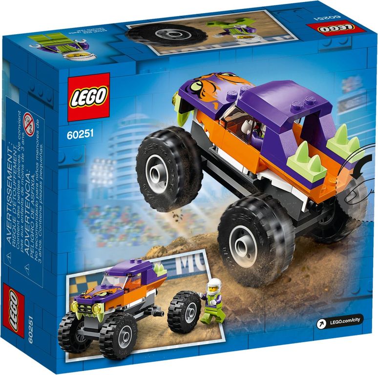 LEGO® City Monstertruck achterkant van de doos