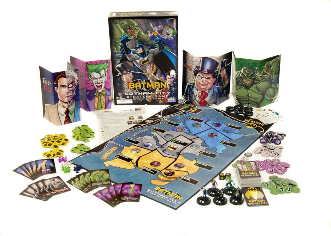 Batman: Gotham City Strategy Game components