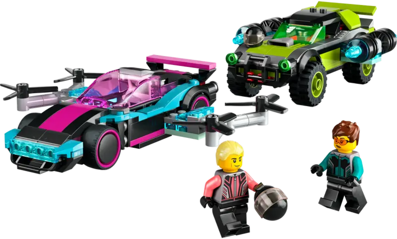 LEGO® City Les voitures de course modifiées composants