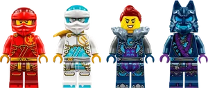 LEGO® Ninjago Kai's Elemental Fire Mech minifigures