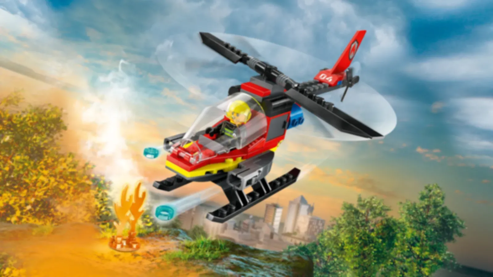 LEGO® City Helicóptero de Rescate de Bomberos