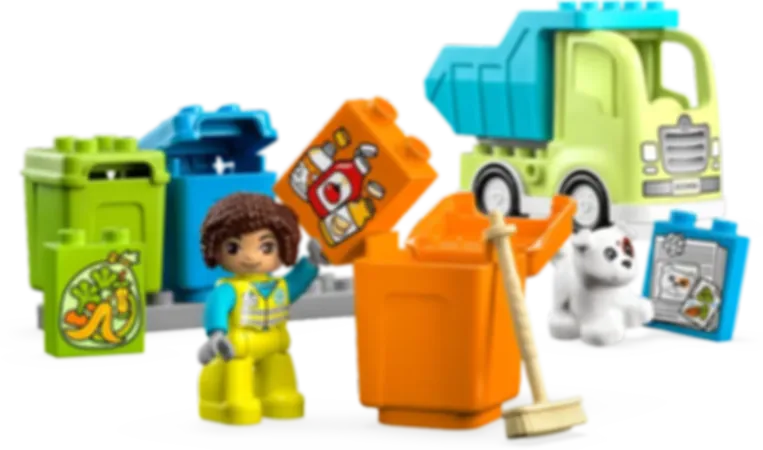 LEGO® DUPLO® Camion riciclaggio rifiuti componenti