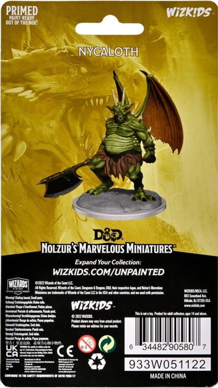 D&D Nolzur's Marvelous Miniatures - Nycaloth achterkant van de doos