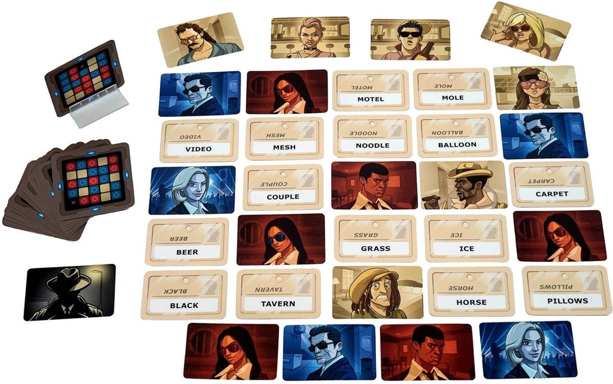 Codenames: Deep Undercover partes