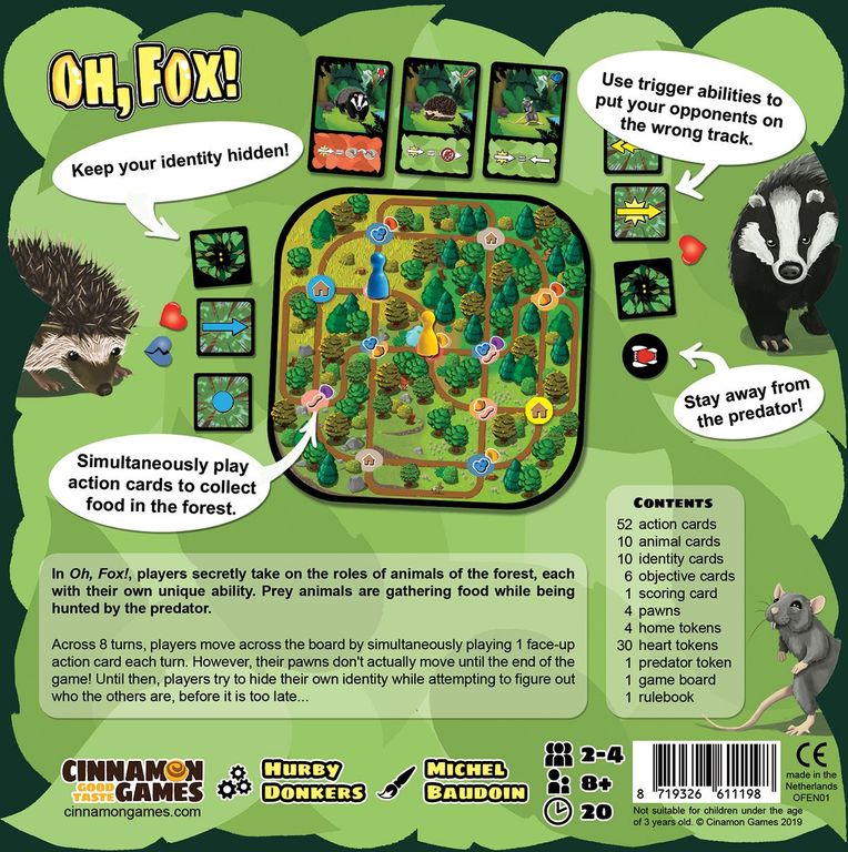 Oh, Fox! back of the box