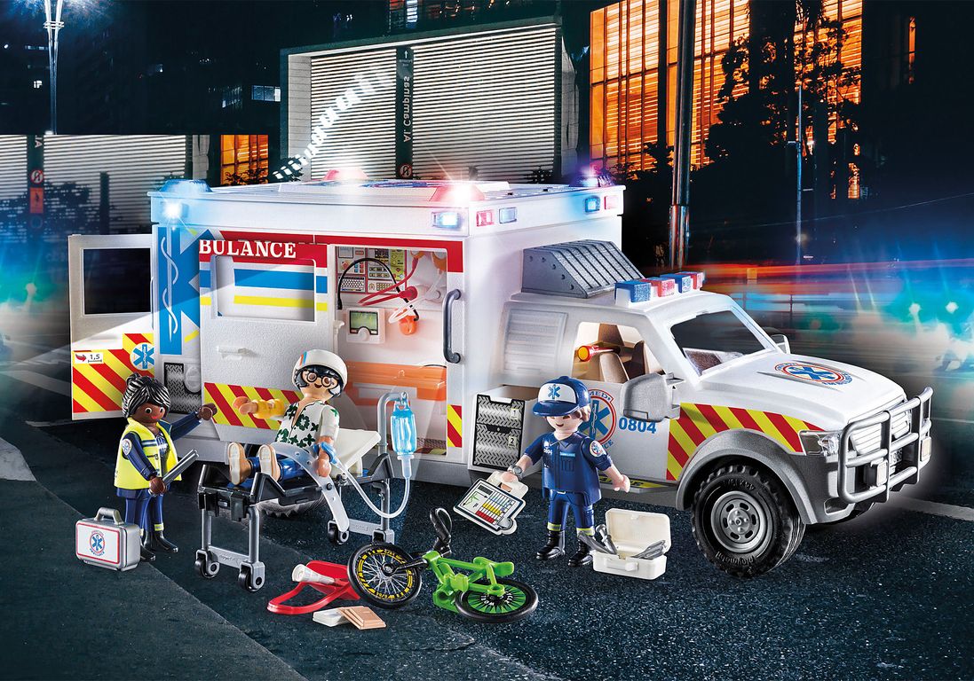 Playmobil® City Action Rescue Vehicles: Ambulance with Lights and Sound
