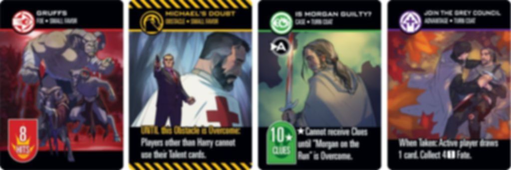 The Dresden Files Cooperative Card Game: Wardens Attack cards