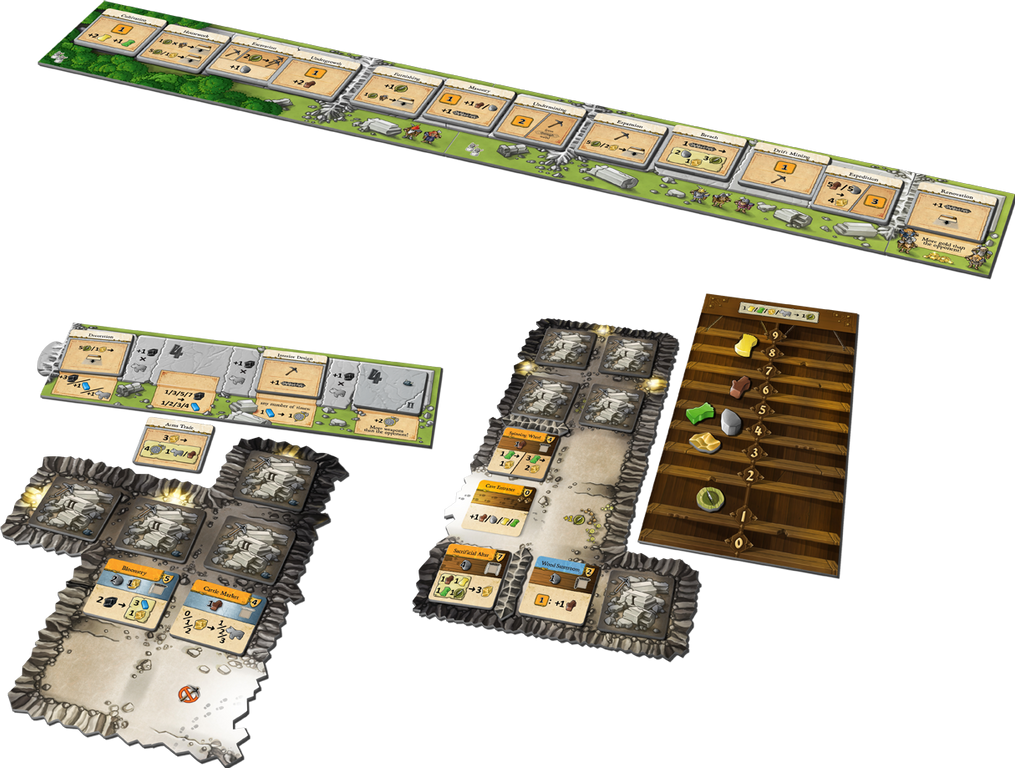 Caverna: Cave vs Cave – The Big Box componenti