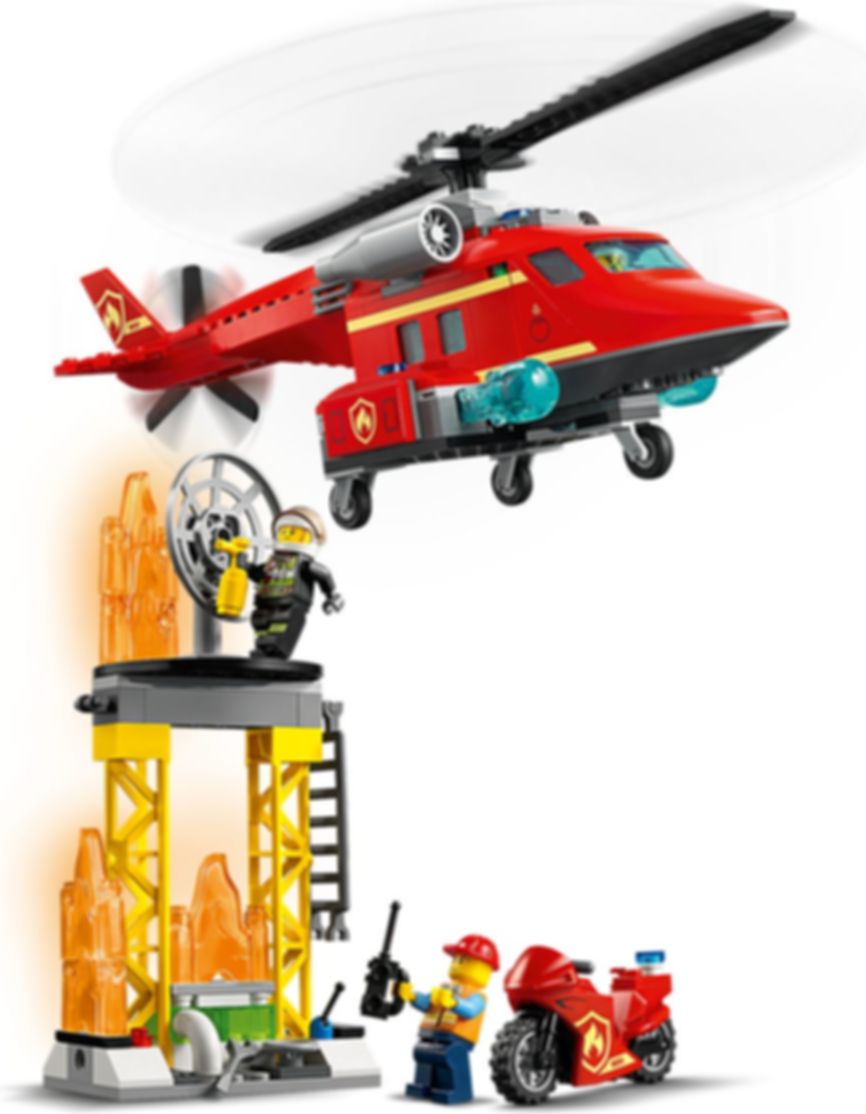 LEGO® City Helicóptero de Rescate de Bomberos jugabilidad