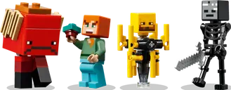 LEGO® Minecraft The Nether Lava Battle miniatures