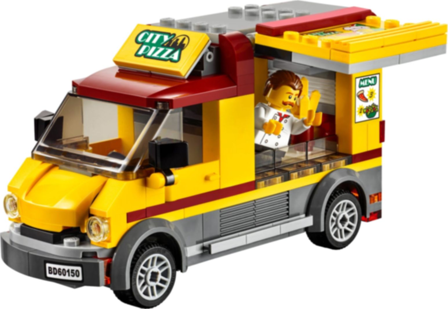 LEGO® City Pizza bestelwagen componenten