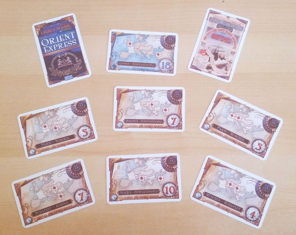 Ticket to Ride: Orient Express cards