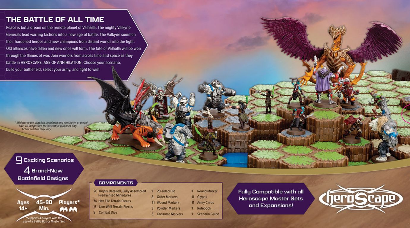 HeroScape: Age of Annihilation back of the box
