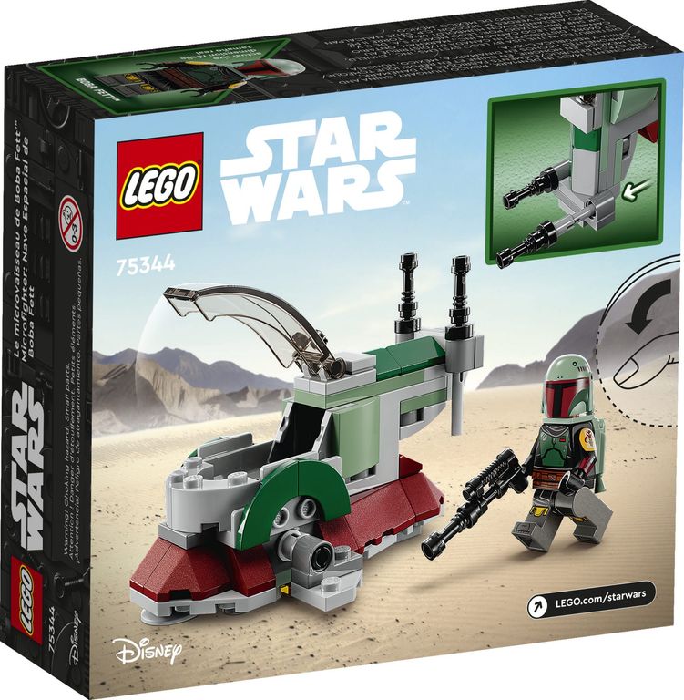 LEGO® Star Wars Boba Fett's Starship™ Microfighter back of the box