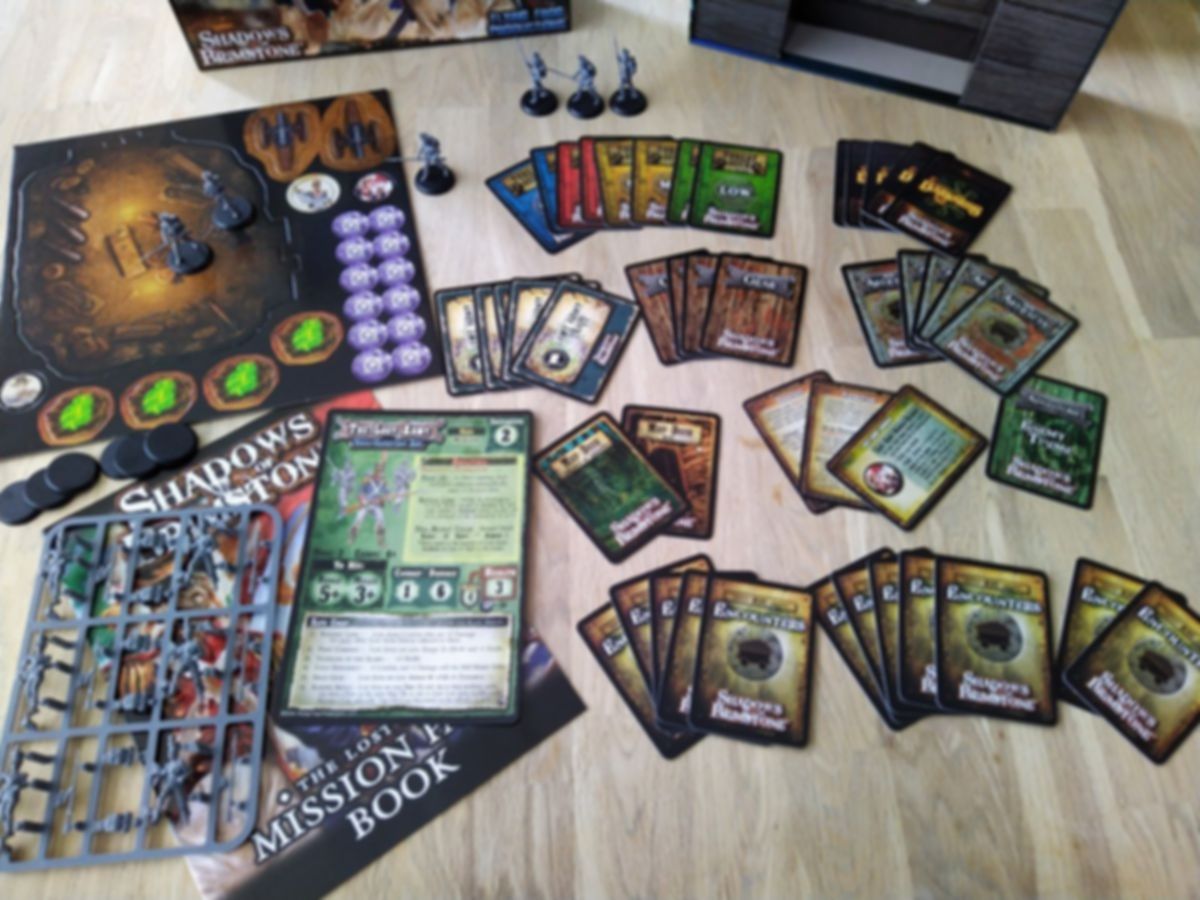 Shadows of Brimstone: Lost Army Mission Pack components