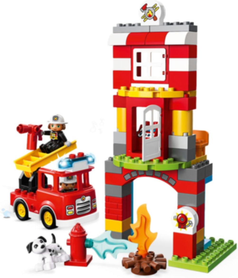 LEGO® DUPLO® La caserne de pompiers composants