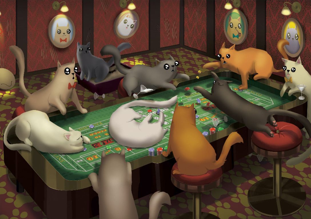 Exploding Kittens: Cats playing craps