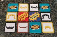 Moustache Smash cards