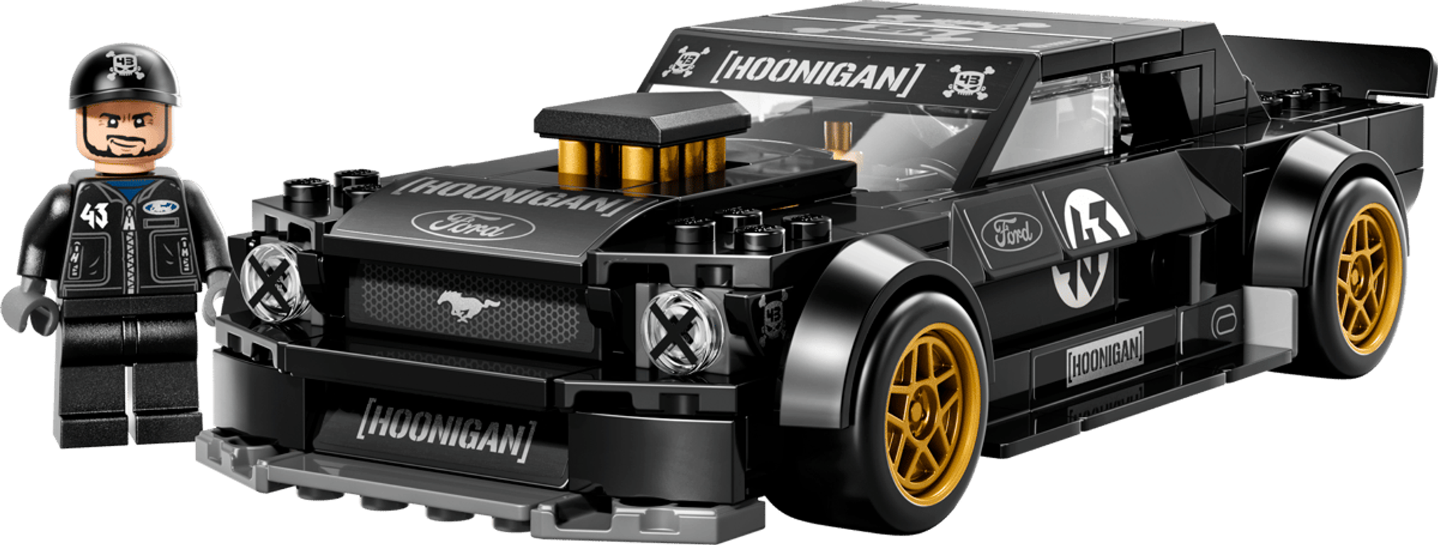LEGO® Speed Champions La Ford Mustang Hoonicorn V1 de 1965 de Ken Block composants