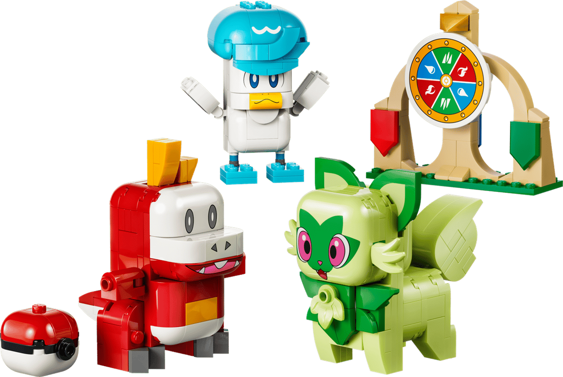 LEGO® Pokémon™ SMART Play™: Sprigatito, Fuecoco and Quaxly Battle components