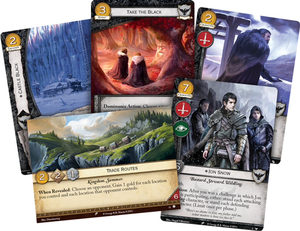 A Game of Thrones: The Card Game (Second Edition) – Night's Watch Intro Deck kaarten