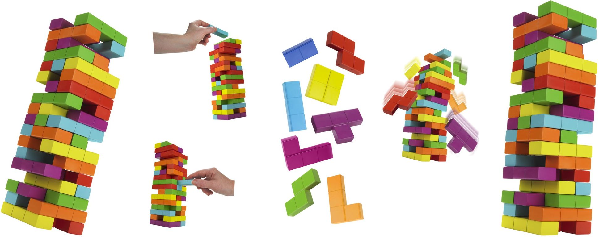 Hasbro Gaming Jenga Tetris Gioco di azione e abilita partes