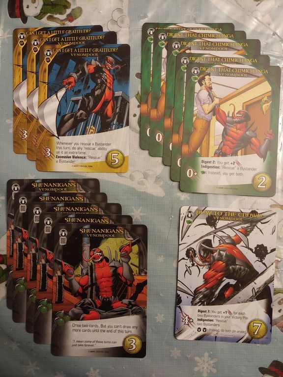 Legendary: A Marvel Deck Building Game – Venom cards