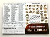 Gloomhaven: Removable Sticker Sheet partes