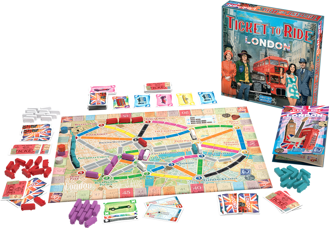 Les Aventuriers du Rail Londres composants