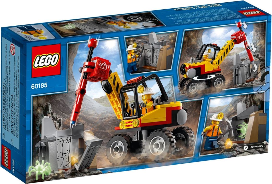 LEGO® City L'excavatrice avec marteau-piqueur dos de la boîte